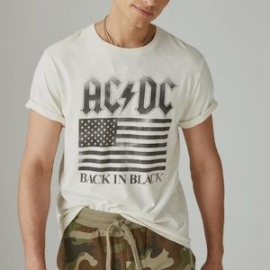 Lucky Brand AC/DC Flag Graphic Tee